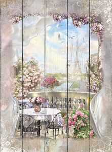 Романтичное кафе с видом на Эйфелеву башню
