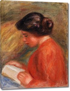 Чтение молодой женщины
