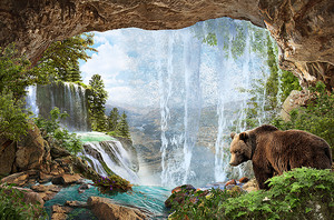 Медведь в пещере