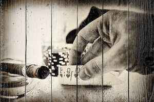 Винтаж покерная рука