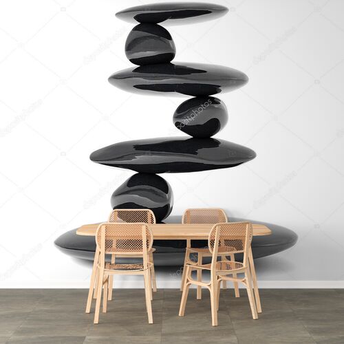 Zen камни баланс концепция