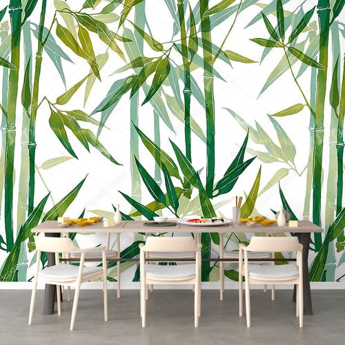 Бамбук - растительный узор