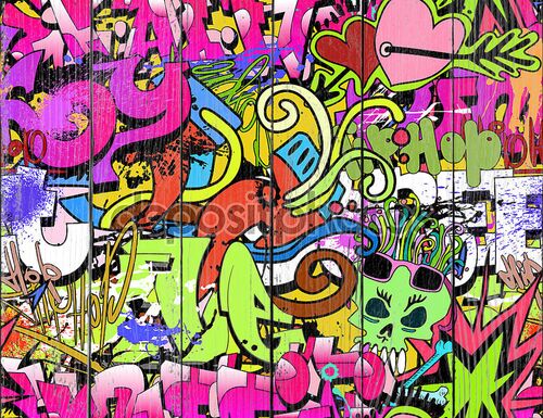 Граффити в стиле хип-хоп
