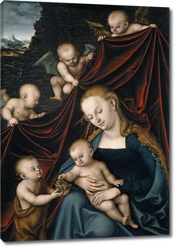 Мадонна с младенцем с маленьким Иоанном Крестителем и ангелами