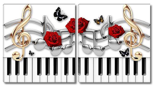 Клавиши и розы