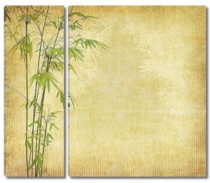 Китайский бамбук на винтажной поверхности