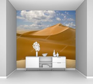Ливийская пустыня. густой золотой песок