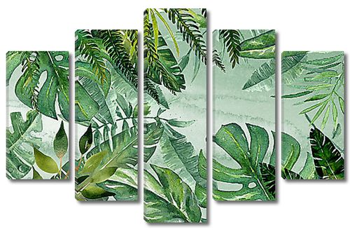 Разнообразие пальмовых листьев
