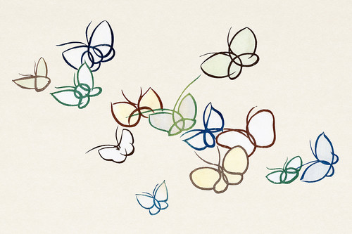 Иллюстрация VIII из книги Тысяча бабочек