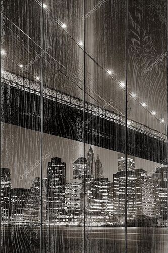 Черно-белое фото Нью-Йорка