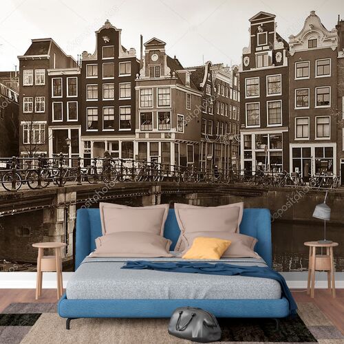 Амстердамские улочки в сепии