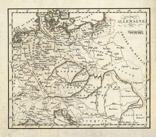 Старая карта Германии