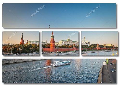Москва река и вид на Кремль