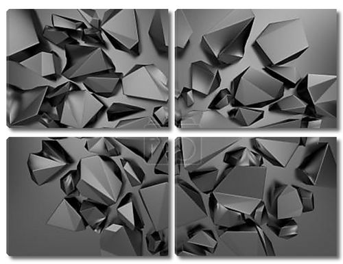 Фон абстрактный полигональных кристалл