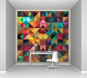 Красочные треугольники современный абстрактный фон