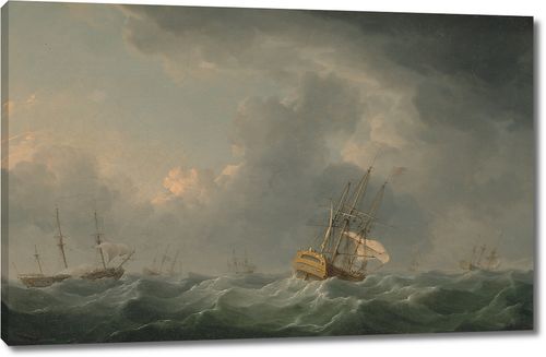 Английские корабли перед бурей