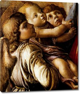 Мадонна с младенцем и двумя ангелами (фрагмент)