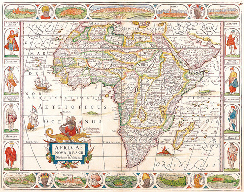 Карта Африки Николас Вишер 1658