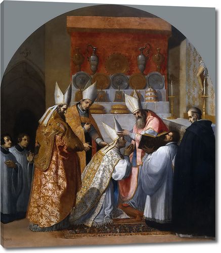 Папа Александр III посвящает Ансельма де Шиньена в епископы Белле
