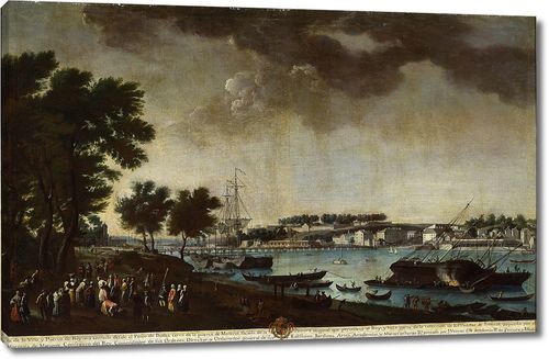 Вид города и порта Байонны с тропинок Буффлеров