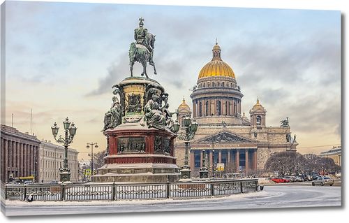 Исаакиевская площадь зимой