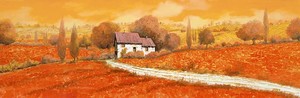 Дом в оранжевом поле