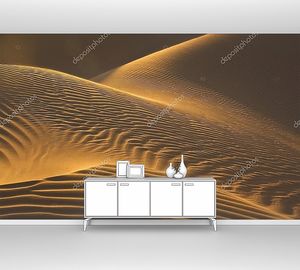 Песчаные дюны в вечернее солнце