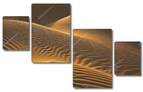 Песчаные дюны в вечернее солнце