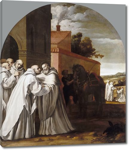 Святой Бернард Клервоский посещает картезианский монастырь и Гуго I