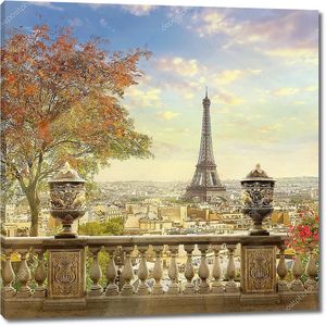 Панорама Парижа с террасы