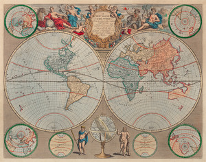 Карта мира Джона Сенекса