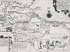 Карта Америки Теодора де Бри
