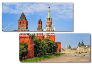 Красная площадь и Кремлевские башни, Москва, Россия