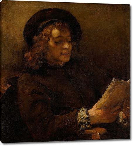 Сын Рембрандта Титус за чтением
