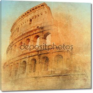Великий античный Рим - Колизей, произведения в стиле ретро