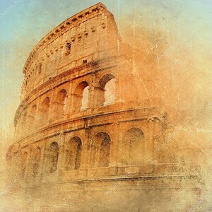 Великий античный Рим - Колизей, произведения в стиле ретро