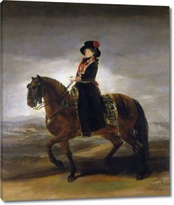Королева Мария Луиза на коне