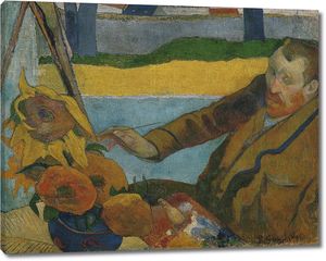 Ван Гог, рисущий подсолнухи