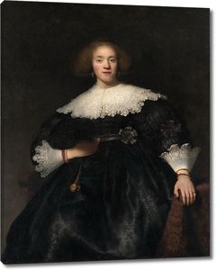Портрет молодой женщины с веером