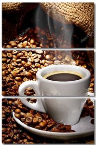 Чашка кофе в зернах