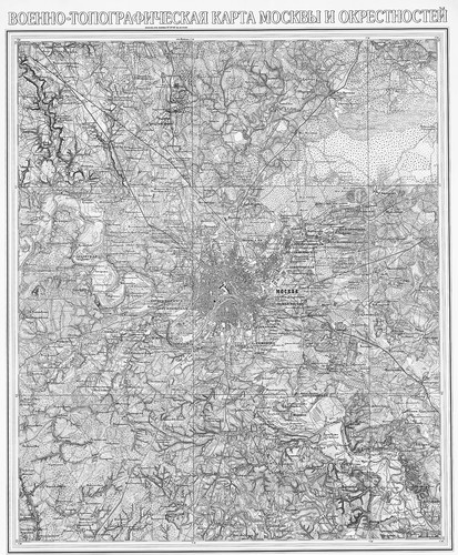 Карта Шуберта московской губернии 1860