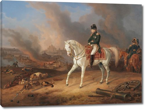 Наполеон на фоне горящего Смоленска