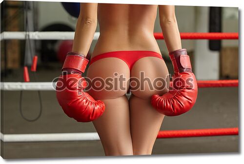 Изображение боксеров женского пола упругая задница в ремне