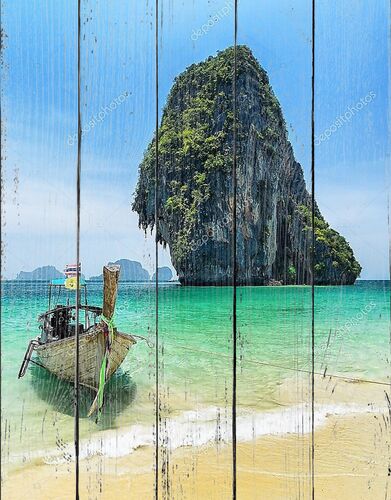Лодка на пляже Таиланда