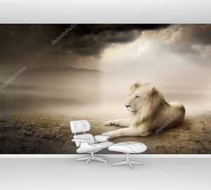 Белый Лев на закате