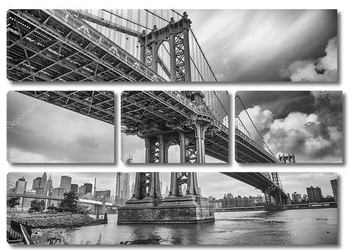 Манхэттенский мост вид снизу