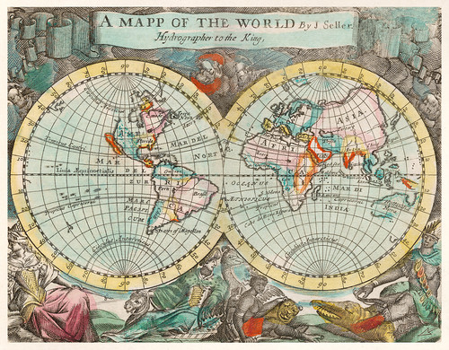 Карта мира Джона Плейфорда