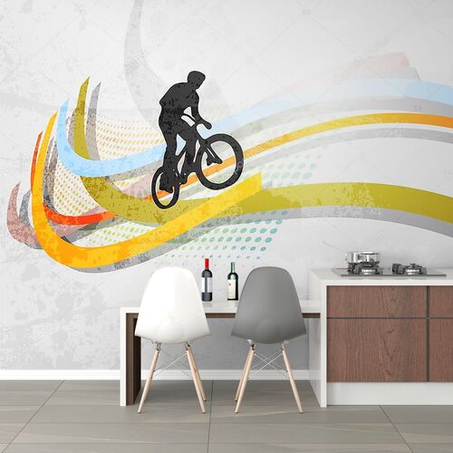 Векторная иллюстрация велосипедиста BMX на радуге
Векторная иллюстрация велосипедиста BMX на радуге