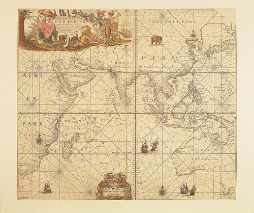 Карта Ост-Индии 1680