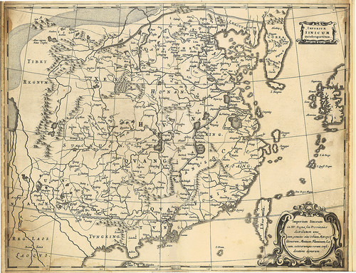 Старинная карта Китая, Гравюра